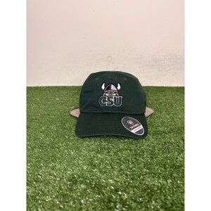 Cleveland State Vikings hat cap strap back green Top of the world dad mens CSU